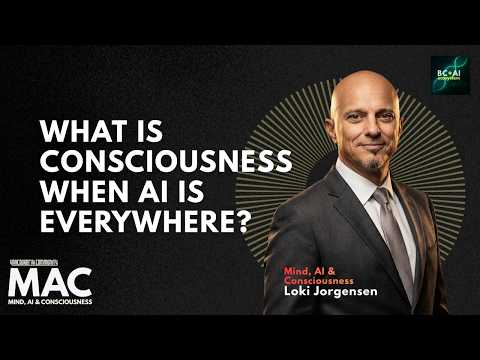 Frame from the recording: What is consciousness when AI is everywhere?
