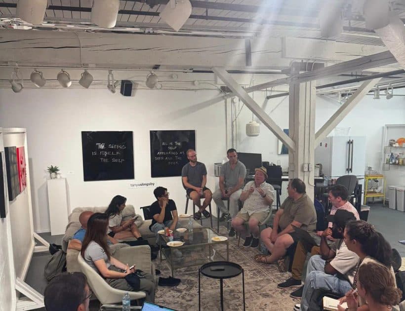AI Ethical Futures Lab panel sharing back to the room.