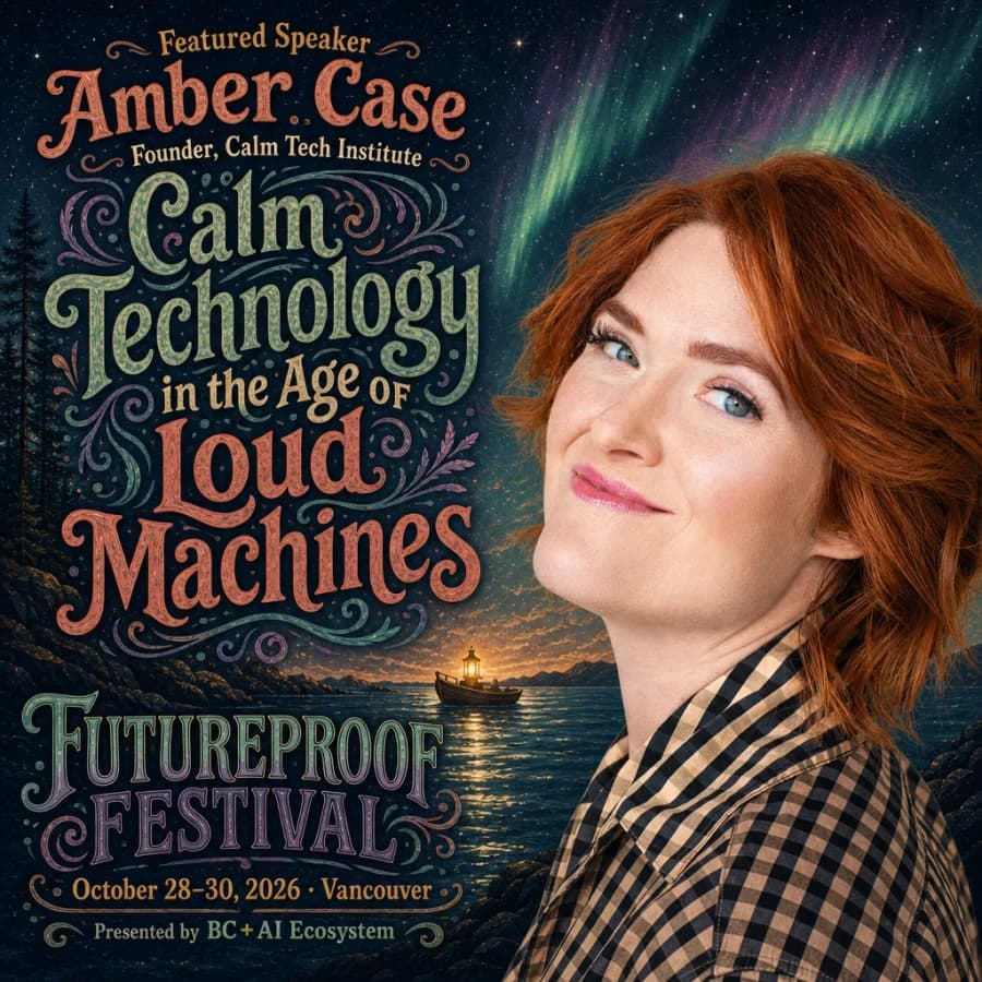 Official Futureproof Festival artwork for Amber Case