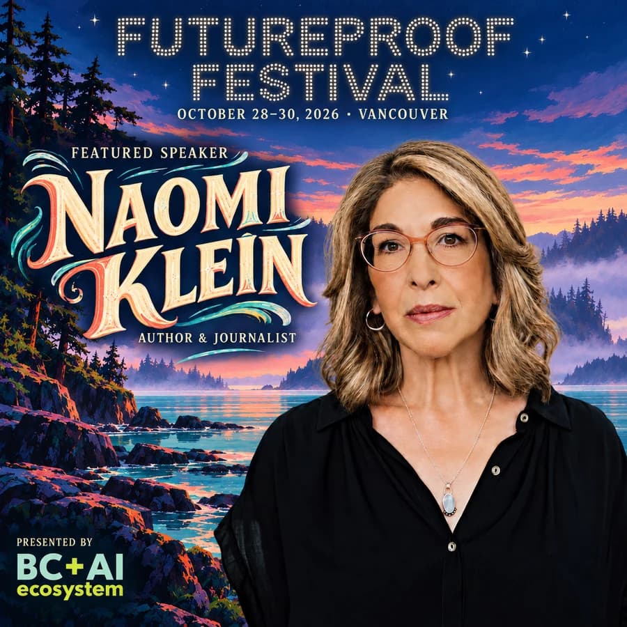 Official Futureproof Festival artwork for Naomi Klein
