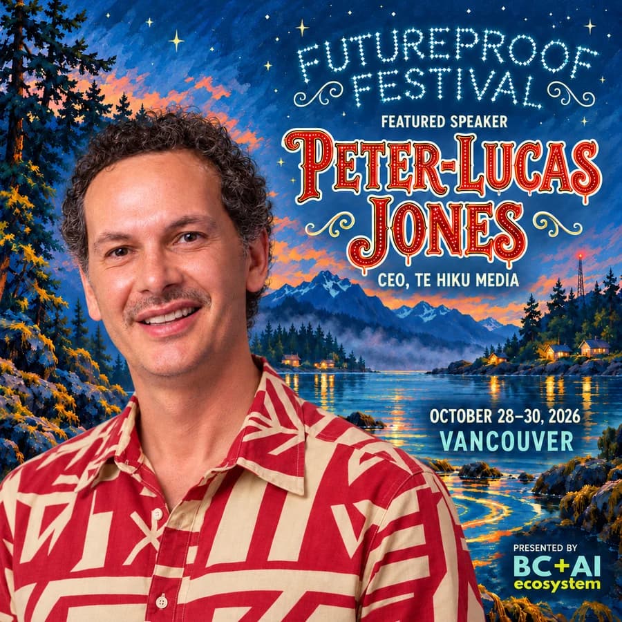 Official Futureproof Festival artwork for Peter-Lucas Jones