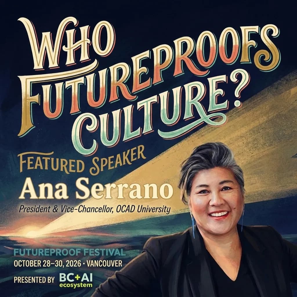 Official Futureproof Festival speaker poster for Ana Serrano