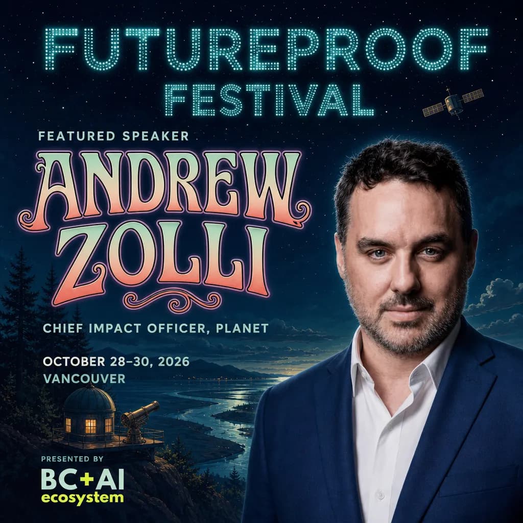 Official Futureproof Festival speaker poster for Andrew Zolli