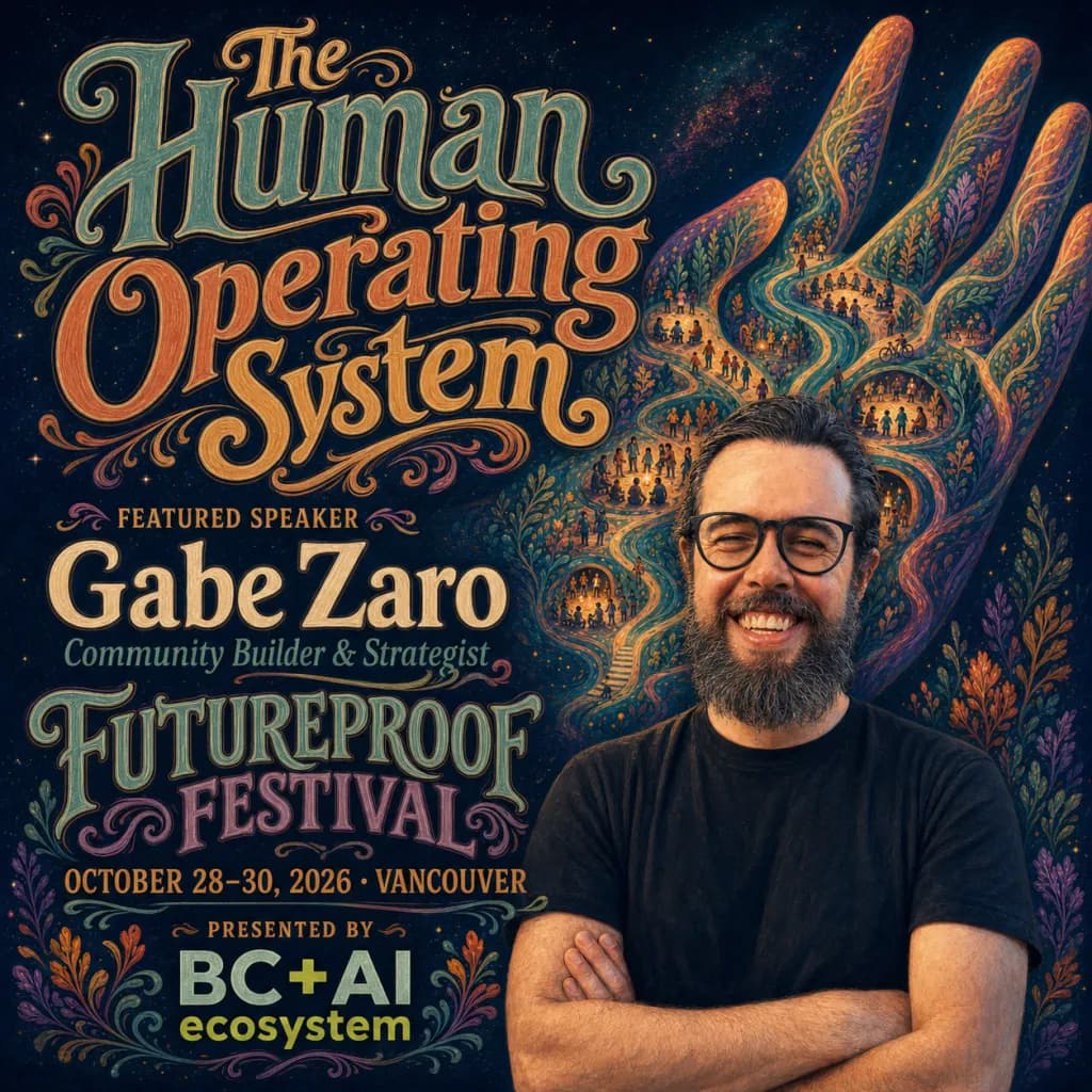 Official Futureproof Festival speaker poster for Zaro