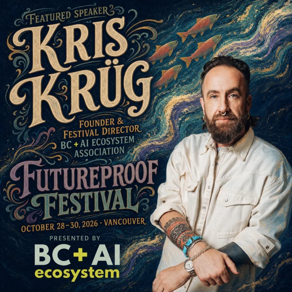 Official Futureproof Festival speaker poster for Kris Krüg