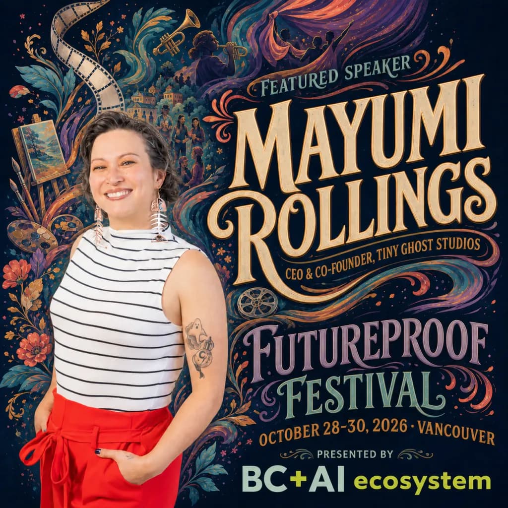 Official Futureproof Festival speaker poster for Mayumi Rollings