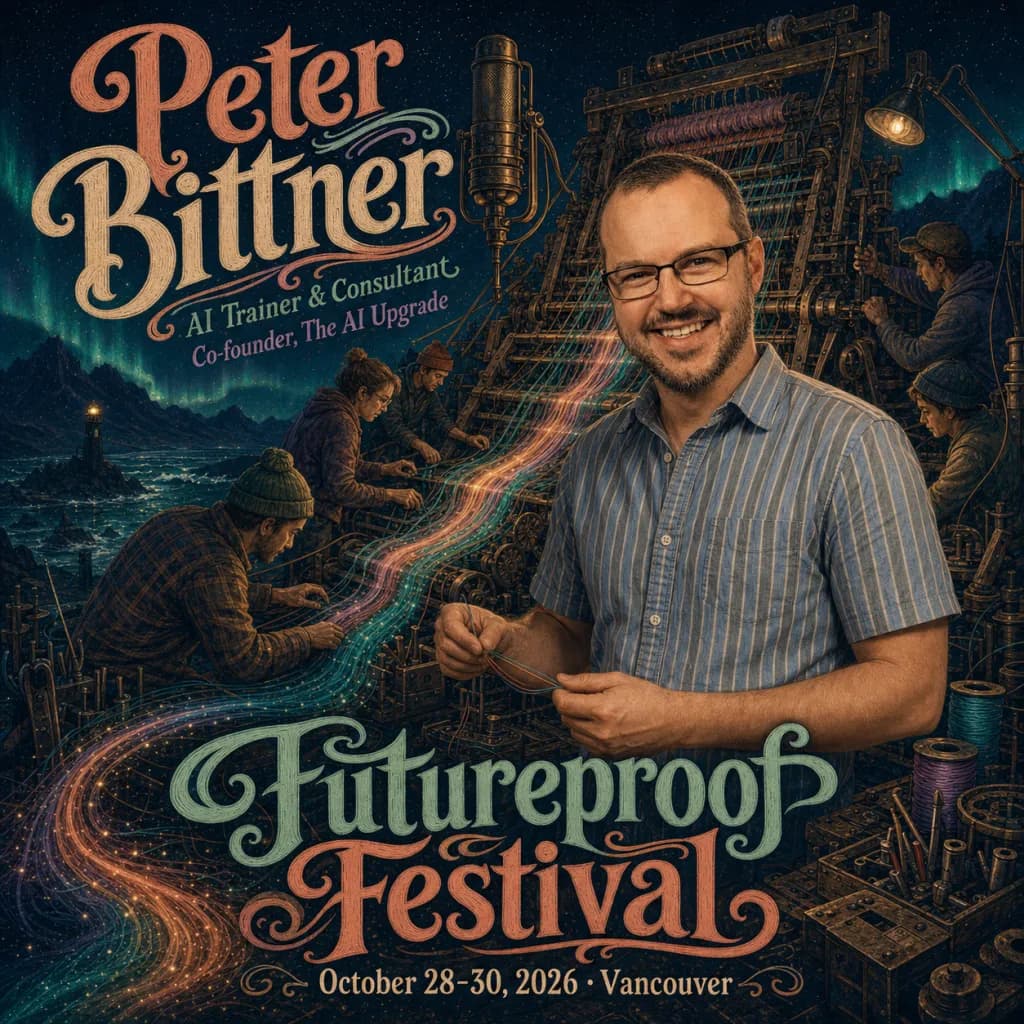 Official Futureproof Festival speaker poster for Peter Bittner