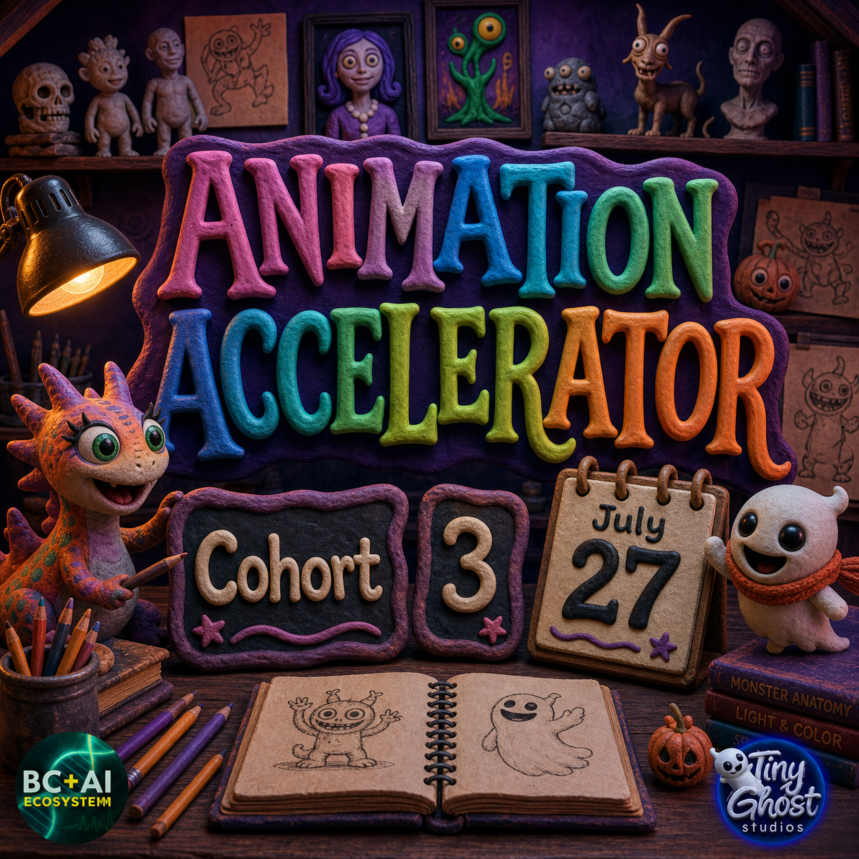 AI Animation Accelerator Cohort 3 cover art with July 27 date