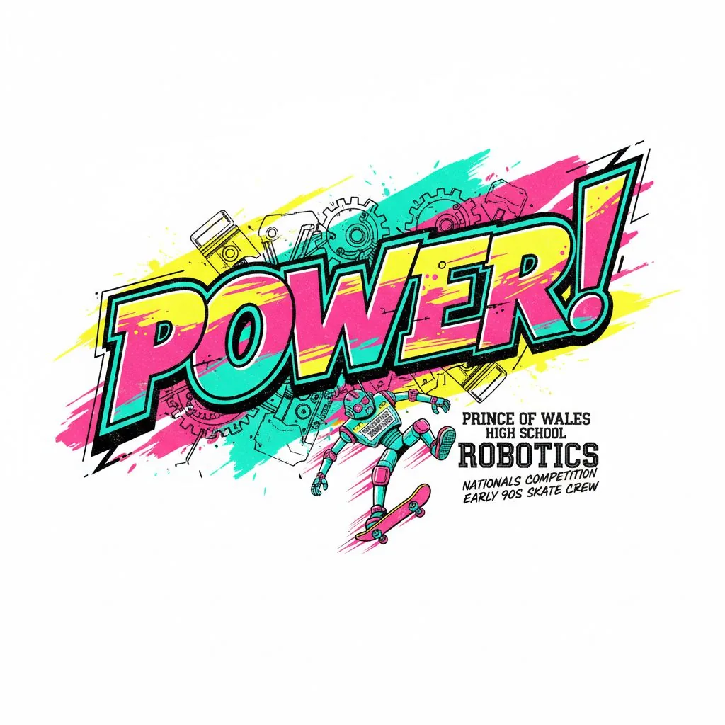 POWER logo for Prince of Wales High School Robotics.